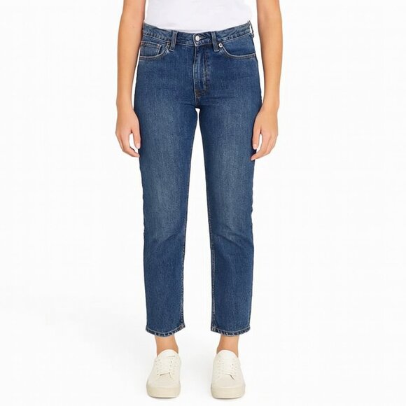 APC Petit New Standard Jeans Blue Denim Button Fly Straight Leg Unisex - Picture 1 of 8